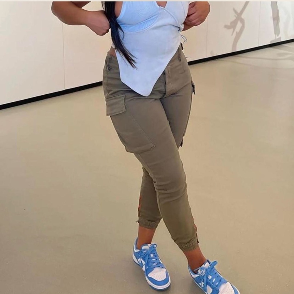 Women's Olive Cargo Pants